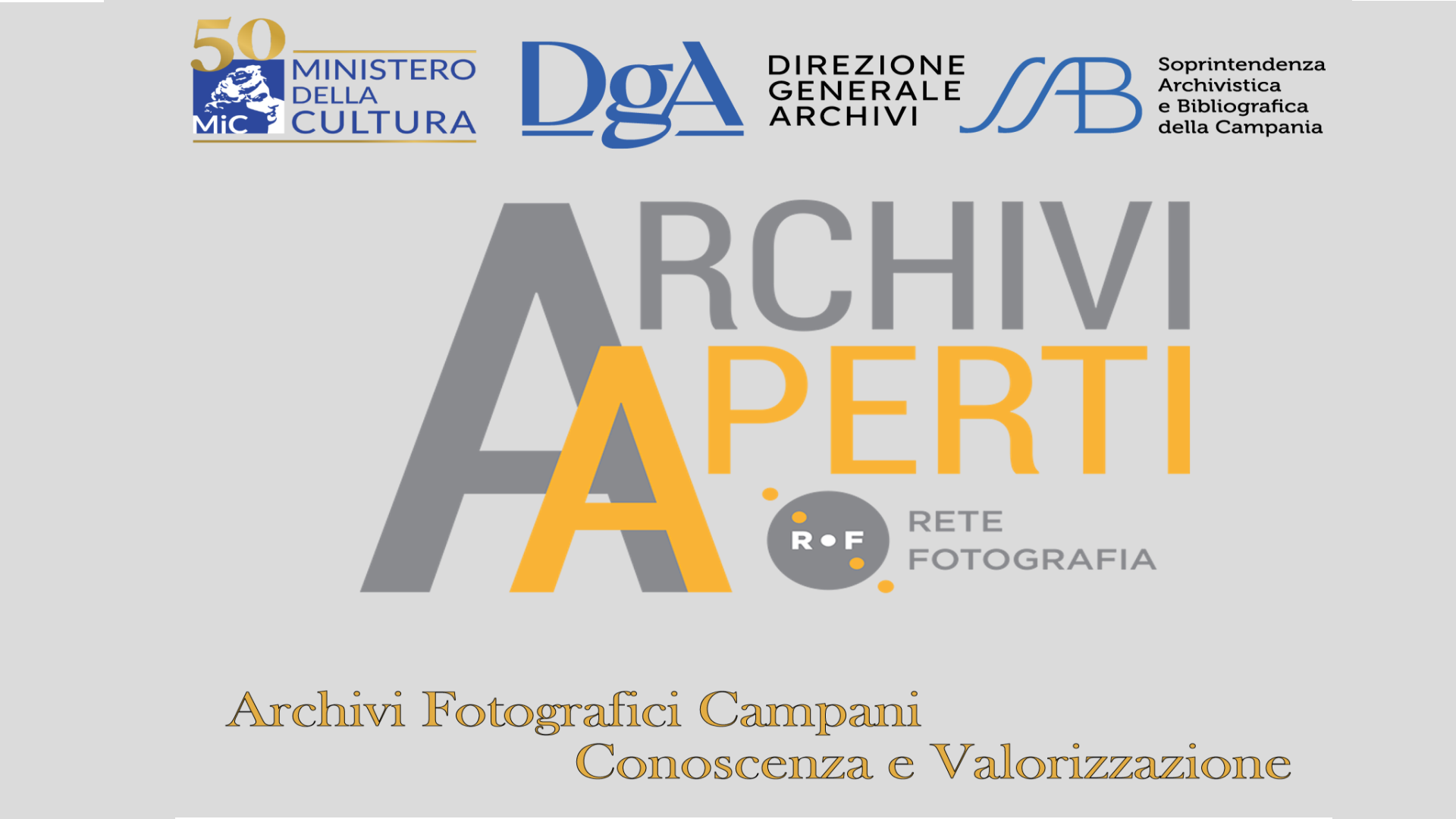 Archivi Aperti 2025. Incontro di conoscenza e valorizzazione degli Archivi fotografici campani